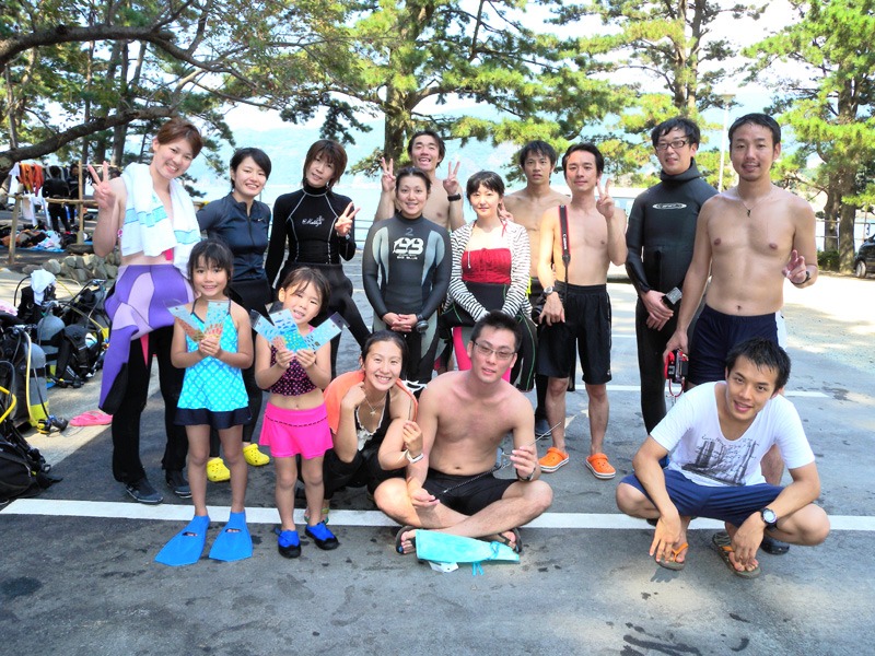 ダイビング講習ファンダイビング集合写真