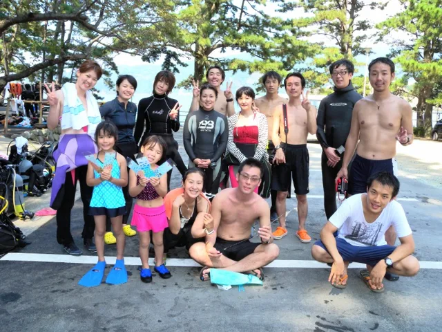 ダイビング講習ファンダイビング集合写真