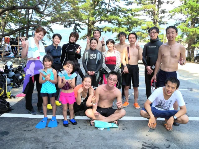 ダイビング講習ファンダイビング集合写真