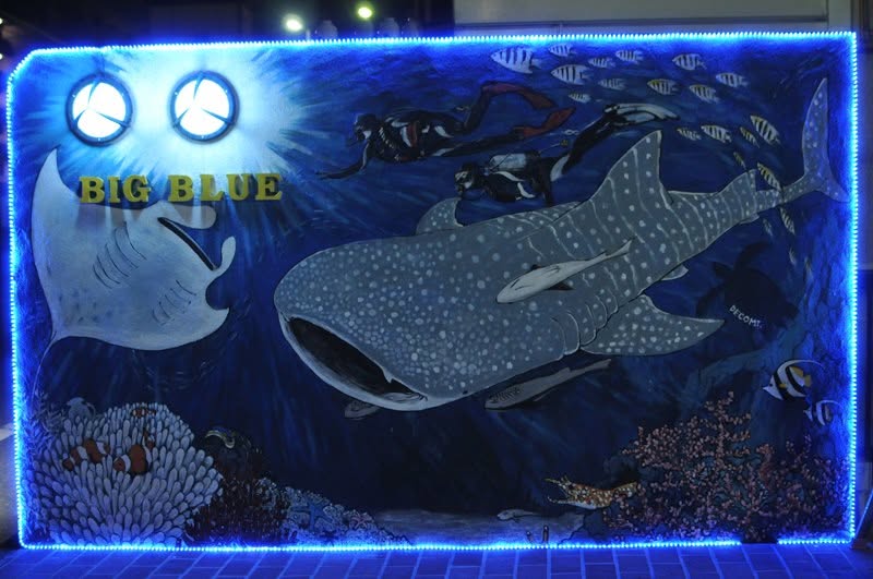 2012年12月29日(投稿日) / ビッグブルー / ビッグブルーでのBIG BLUEの魚や海を描いた壁画