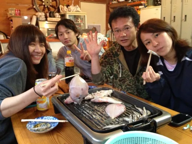 海神丸での参加者の集合写真