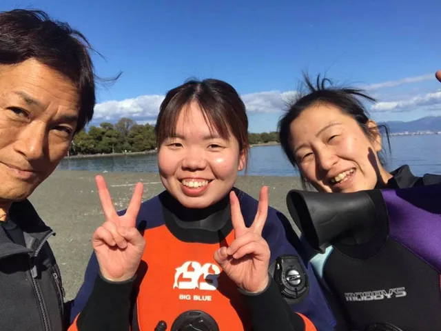 伊豆・大瀬崎でのダイビング：ダイビングの記録写真