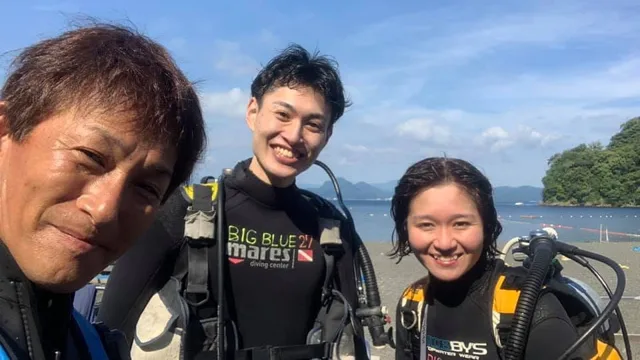 伊豆・大瀬崎でのダイビング：ダイビングの記録写真