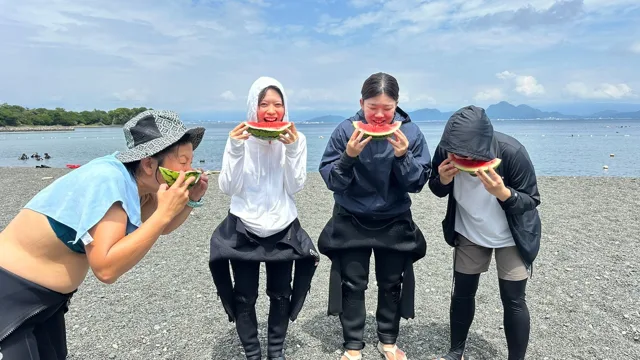 ダイビングの記録写真